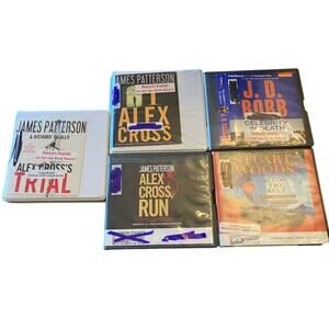 James Patterson JD ROBB Stuart Woods Lot of (5) Audiobook CD Alex Cross
